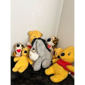 Vintage 1980's SEARS/GUND INC. WINNIE THE POOH PLUSH TIGGER,EEYORE,POOH